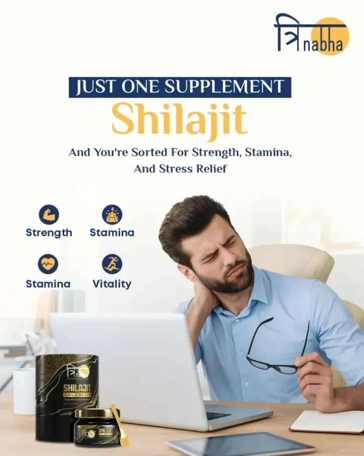 One Supplement, Many Benefits: Trinabha Shilajit for Strength, Stamina & Stress Relief