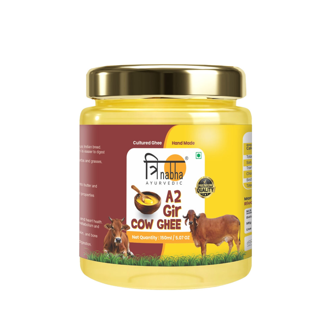 A2 Gir Cow Ghee Hand Made Cultured Ghee100% Organic & Natural 150Ml.