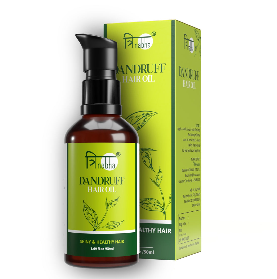 Trinabha Dandruff Hair Oil 50Ml – Effective Scalp Treatment | Reduces Flakes & Itchiness