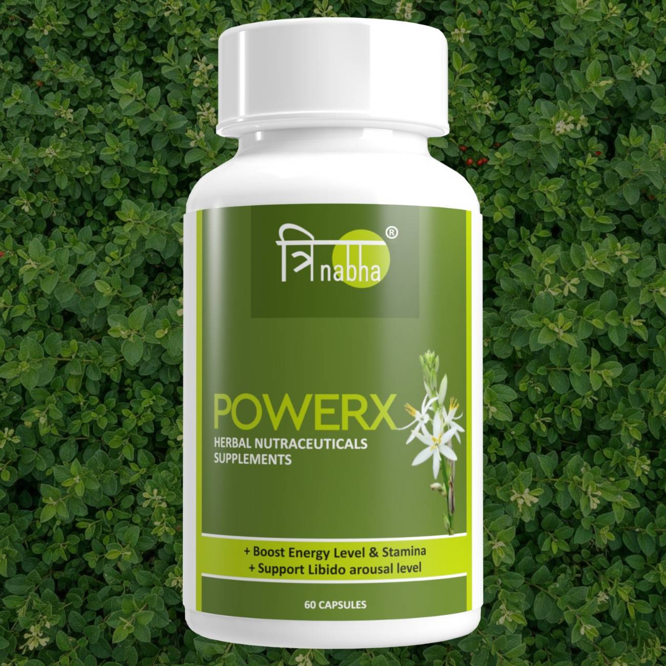 Trinabha PowerX 60 Capsule Boosts Stamina, Vitality & Performance Safed Musli, Ashwagandha