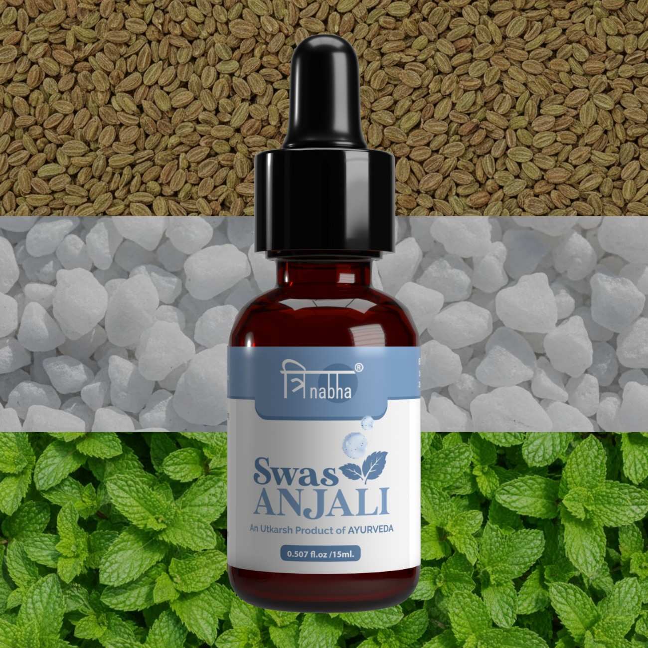 Trinabha Swas Anjali Drops Lung Detox, Cold & Cough Relief – 30ml (GMP Certified)