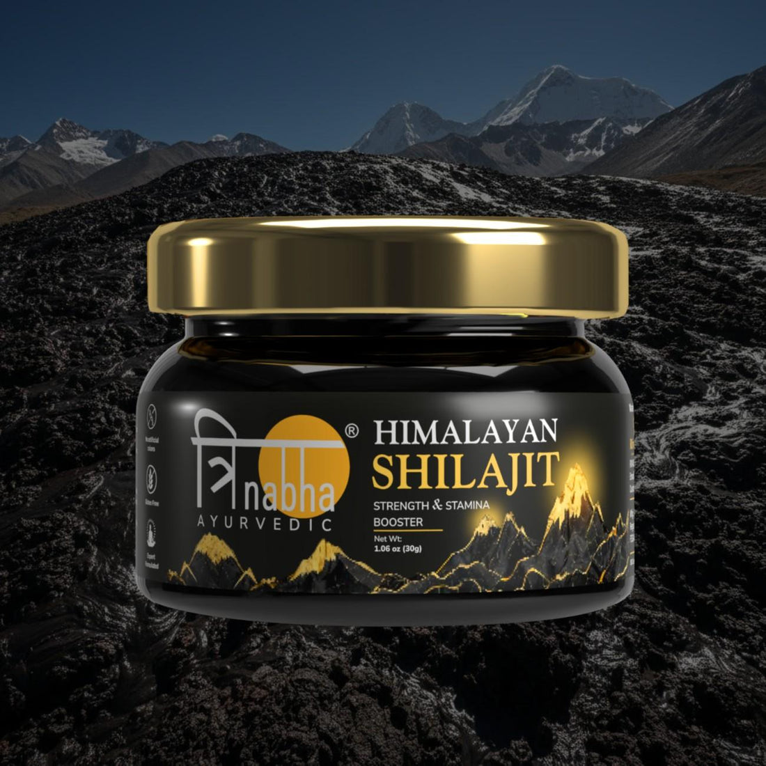 Trinabha Shilajit Resin | Boost Muscle Growth & Stamina | For Energy, Endurance & Vitality