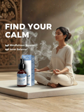 A woman meditating with Swas Anjali, highlighting mindfulness support and inner balance benefits.