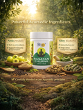 Powerful Ayurvedic ingredients of Rasayan Churna featuring Amla (Amalaki) and Giloy (Guduchi)