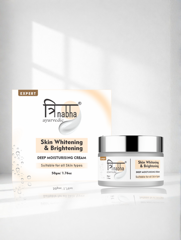 Trinabha Ayurvedic Whitening Cream – Natural Brightening & Even-Tone Herbal Face cream -50GM.