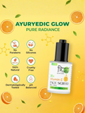 Icons showing the serum is No Parabens, No Silicones, 100% Natural, Cruelty-Free, Dermatologically Tested, and pH Balanced