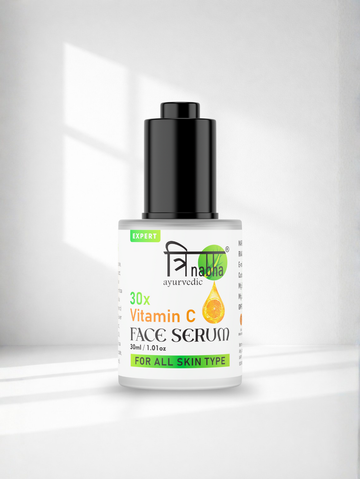 Trinabha Ayurvedic Vitamin C  Serum | Natural Brightening &  Anti-Aging Face Serum for Glowing Skin-30ML.