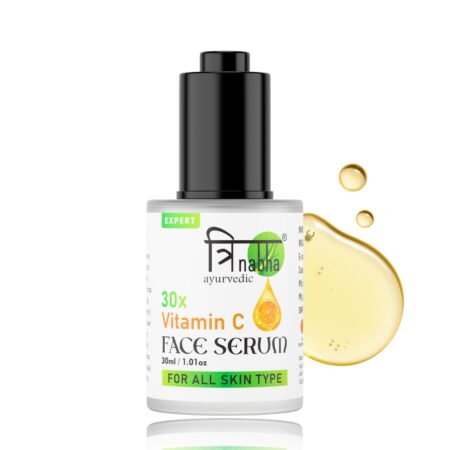 Trinabha Ayurvedic Vitamin C  Serum | Natural Brightening &  Anti-Aging Face Serum for Glowing Skin-30ML.