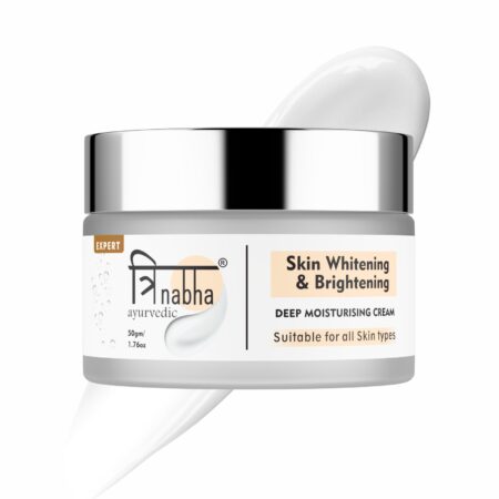 Trinabha Ayurvedic Whitening Cream – Natural Brightening & Even-Tone Herbal Face cream -50GM.